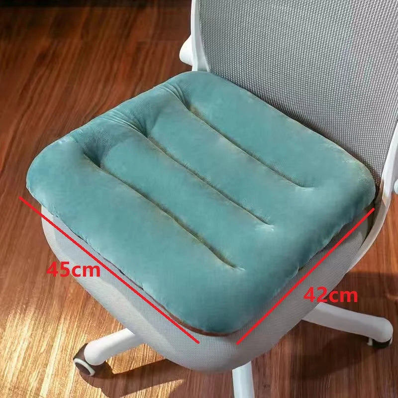 Office Seat-Back Cushion Soft Smooth Short Plush Thicken Chair Cushion Girls' Cute Seat Cushion